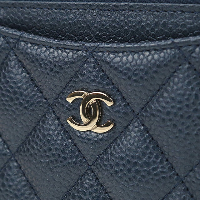 二手 CHANEL 零钱包 女士品牌 CHANEL Matelasse 卡包 蓝色 USDCH116894011