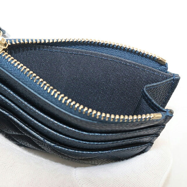 二手 CHANEL 零钱包 女士品牌 CHANEL Matelasse 卡包 蓝色 USDCH116894011