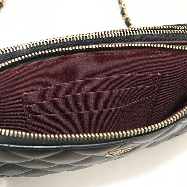 中古 シャネル チェーンウォレット レディース ブランド CHANEL マトラッセ ブラック USDCH118539011