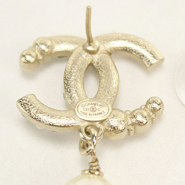 中古 シャネル ピアス レディース ブランド CHANEL ココマーク ラインストーン パール ゴールド アクセサリー USDCH119025011