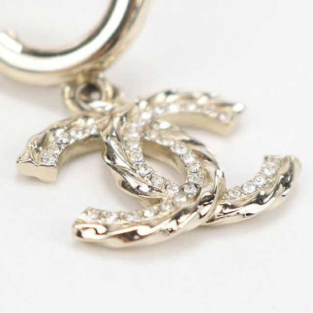 中古 シャネル ピアス レディース ブランド CHANEL ココマーク ラインストーン ゴールド アクセサリー USDCH120789011