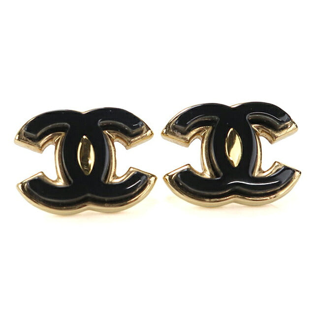 二手 CHANEL 耳环 女士品牌 CHANEL Coco Mark 黑色配饰 USDCH121446011