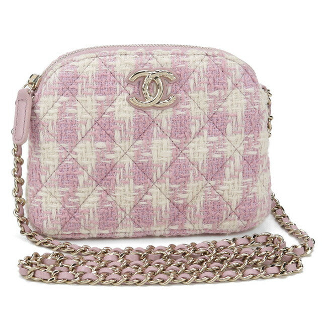 中古 シャネル 斜め掛け ショルダーバッグ レディース ブランド CHANEL ココマーク チェーン NLOH72EG ピンク バッグ USDCH89305011