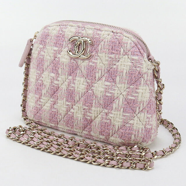 中古 シャネル 斜め掛け ショルダーバッグ レディース ブランド CHANEL ココマーク チェーン NLOH72EG ピンク バッグ USDCH89305011