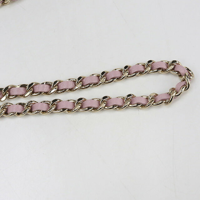 中古 シャネル 斜め掛け ショルダーバッグ レディース ブランド CHANEL ココマーク チェーン NLOH72EG ピンク バッグ USDCH89305011
