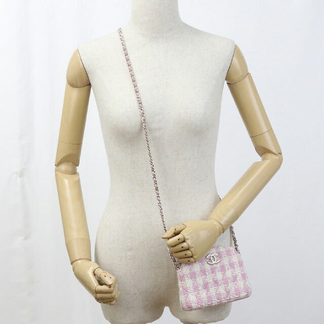 中古 シャネル 斜め掛け ショルダーバッグ レディース ブランド CHANEL ココマーク チェーン NLOH72EG ピンク バッグ USDCH89305011