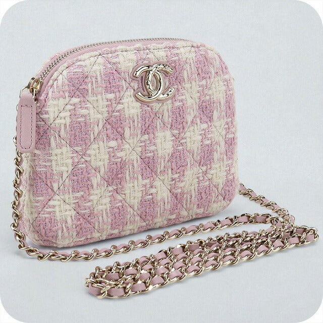 中古 シャネル 斜め掛け ショルダーバッグ レディース ブランド CHANEL ココマーク チェーン NLOH72EG ピンク バッグ USDCH89305011