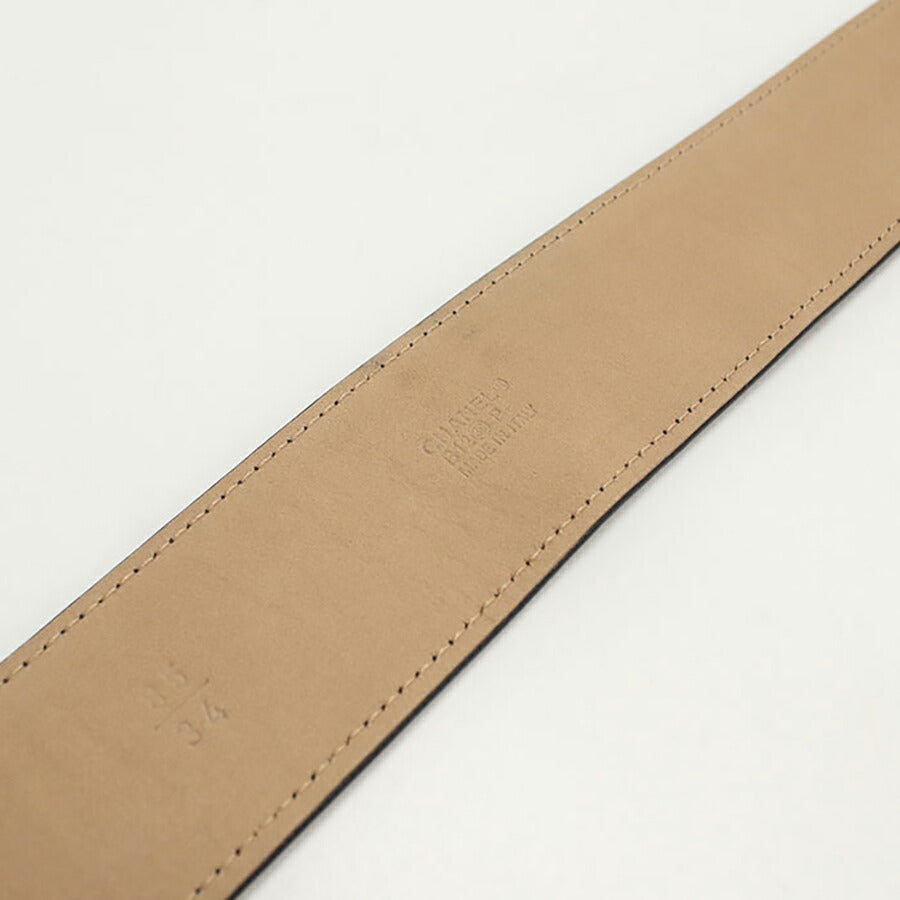 中古 シャネル ベルト レディース ブランド CHANEL ココマーク ベルト レザー ブラック 小物 USDCH89774011