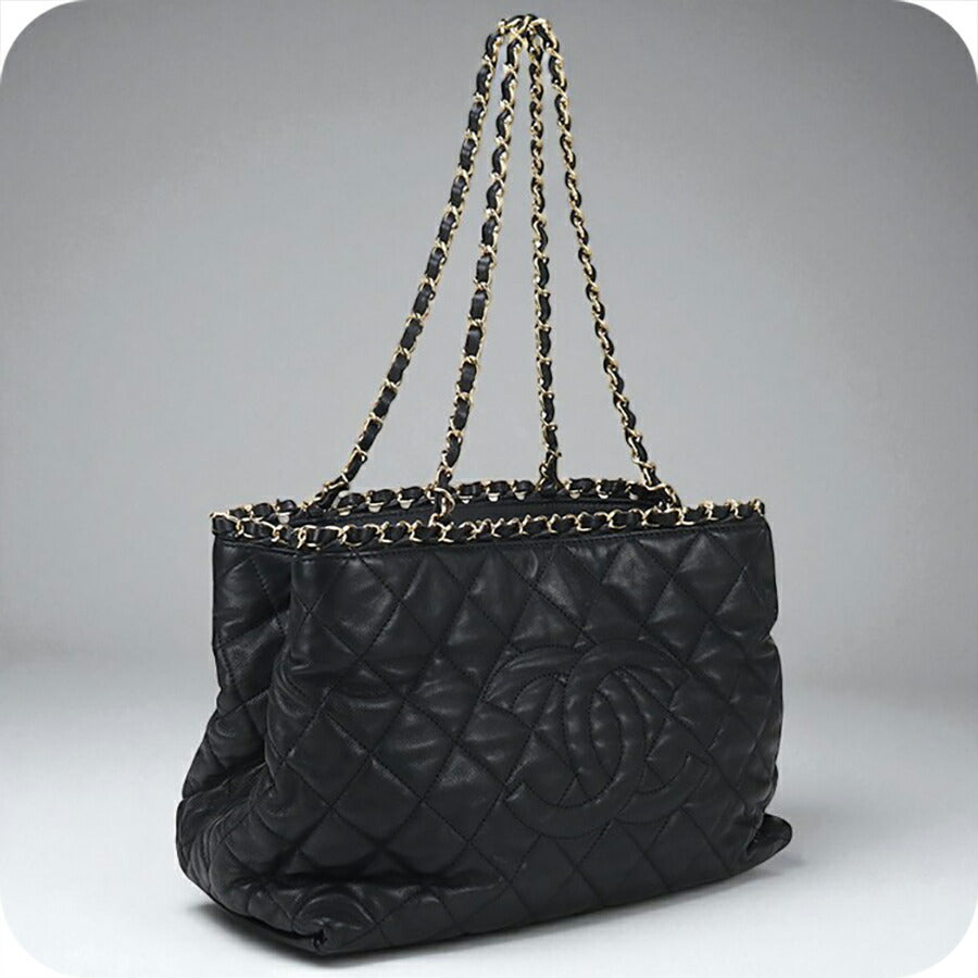 中古 シャネル ショルダーバッグ レディース ブランド CHANEL チェーンショルダーバッグ ブラック バッグ USDCH93467011