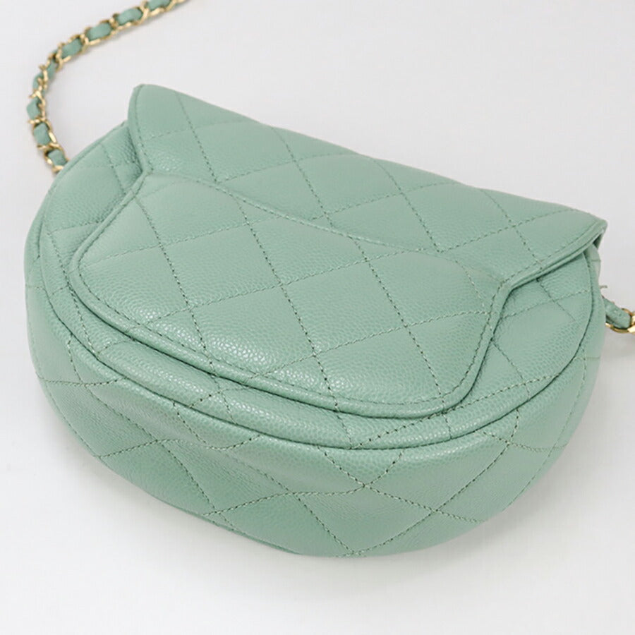 中古 シャネル 斜め掛け ショルダーバッグ レディース ブランド CHANEL チェーンショルダーバッグ GPJ845H7 グリーン バッグ USDCH93475011