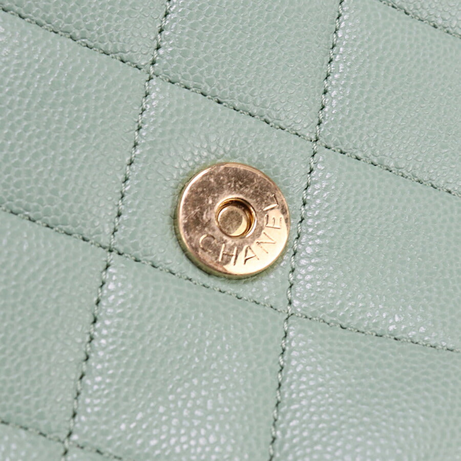 中古 シャネル 斜め掛け ショルダーバッグ レディース ブランド CHANEL チェーンショルダーバッグ GPJ845H7 グリーン バッグ USDCH93475011