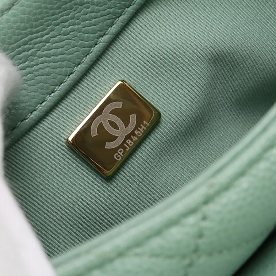 中古 シャネル 斜め掛け ショルダーバッグ レディース ブランド CHANEL チェーンショルダーバッグ GPJ845H7 グリーン バッグ USDCH93475011