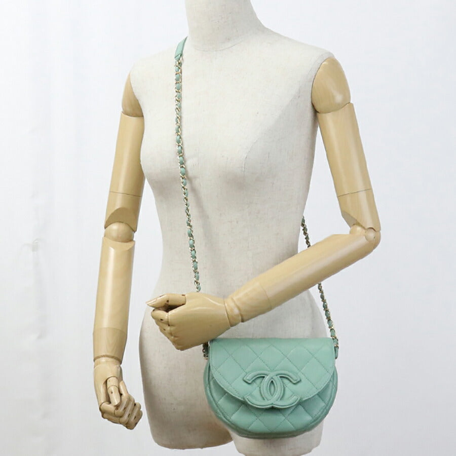 中古 シャネル 斜め掛け ショルダーバッグ レディース ブランド CHANEL チェーンショルダーバッグ GPJ845H7 グリーン バッグ USDCH93475011
