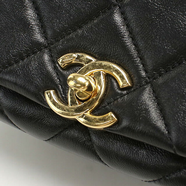 中古 シャネル 斜め掛け ショルダーバッグ レディース ブランド CHANEL マトラッセ チェーンショルダーバッグ NPT9K2NL ブラック バッグ USDCH93489011