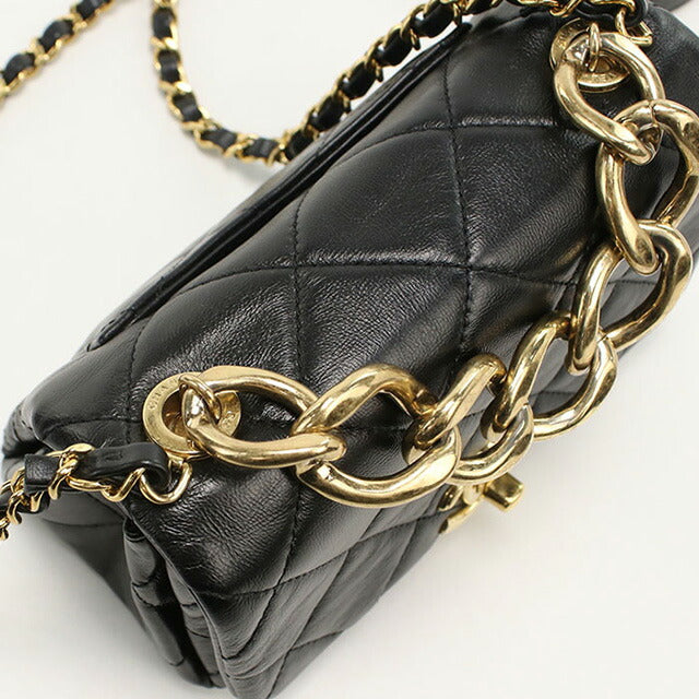 中古 シャネル 斜め掛け ショルダーバッグ レディース ブランド CHANEL マトラッセ チェーンショルダーバッグ NPT9K2NL ブラック バッグ USDCH93489011