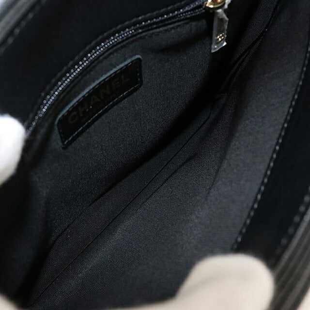 Used CHANEL handbag ladies brand CHANEL 2WAY black bag USDCH95160011