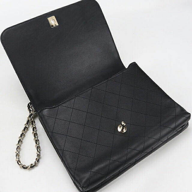 Used CHANEL handbag ladies brand CHANEL 2WAY black bag USDCH95160011