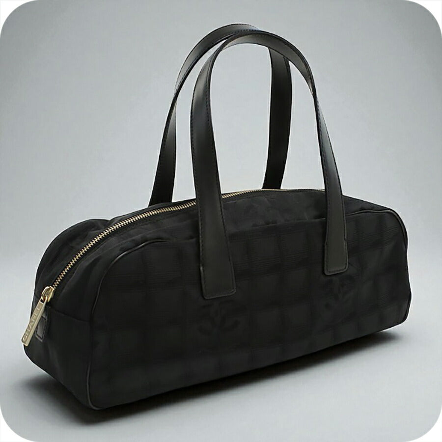 中古 シャネル ミニボストン レディース ブランド CHANEL ニュートラベルライン 10361271 ブラック バッグ USDCH95734011