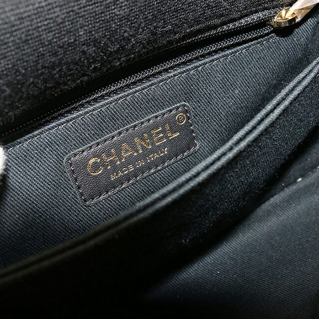 Used CHANEL handbag ladies brand CHANEL chevron 2WAY black bag USDCH96043011