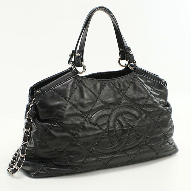 中古 シャネル トートバッグ レディース ブランド CHANEL ワイルドステッチ 2WAYトートバッグ レザー 16163043 ブラック バッグ USDCH96147011