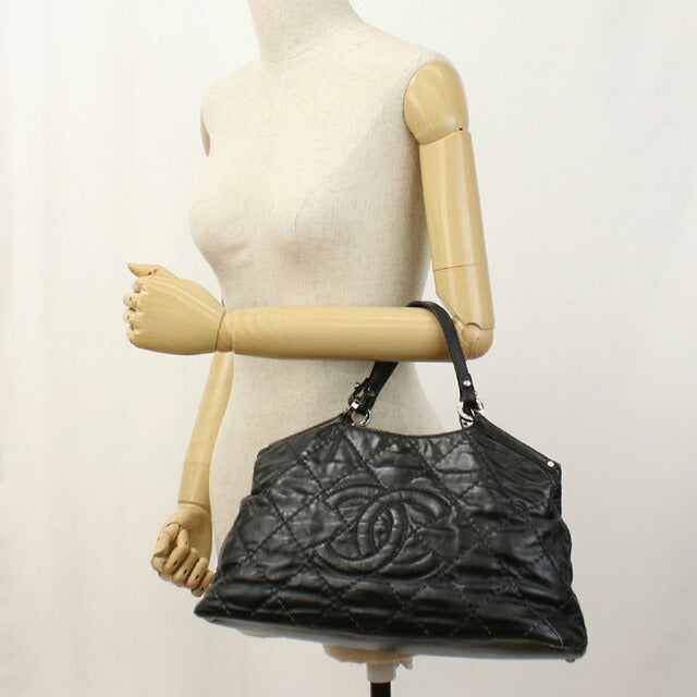 中古 シャネル トートバッグ レディース ブランド CHANEL ワイルドステッチ 2WAYトートバッグ レザー 16163043 ブラック バッグ USDCH96147011