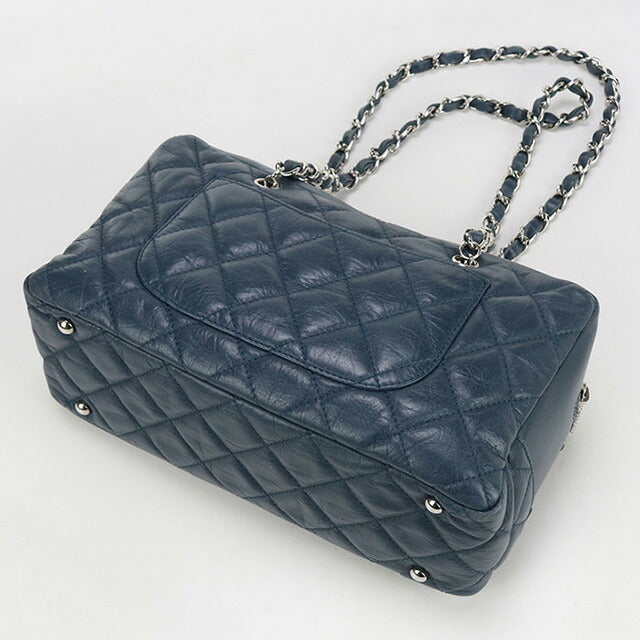 中古 シャネル ショルダーバッグ レディース ブランド CHANEL チェーン レザー ブルー バッグ USDCH96234011