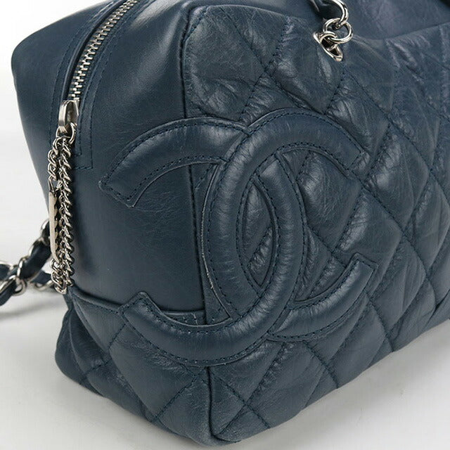 中古 シャネル ショルダーバッグ レディース ブランド CHANEL チェーン レザー ブルー バッグ USDCH96234011