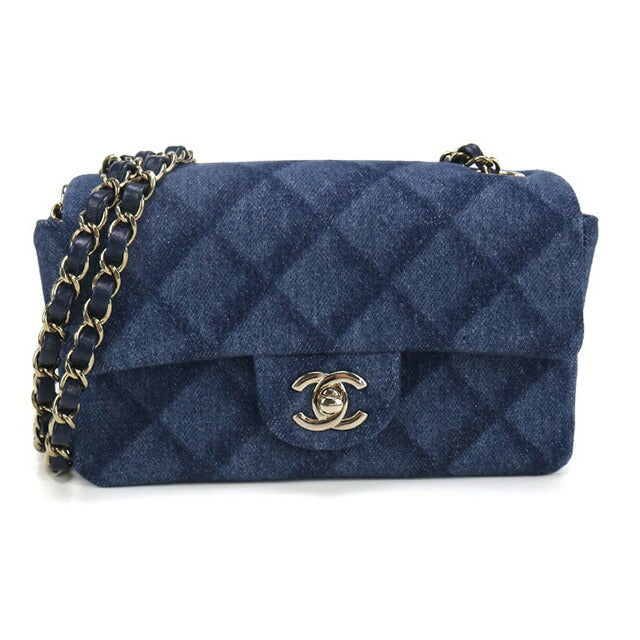 中古 シャネル 斜め掛け ショルダーバッグ レディース ブランド CHANEL マトラッセ チェーン ブルー バッグ USDCH97286011