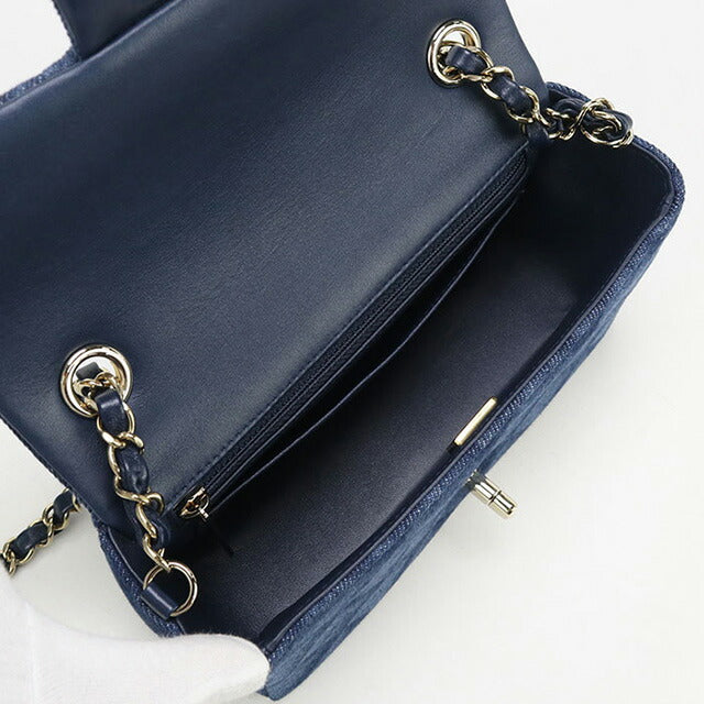 中古 シャネル 斜め掛け ショルダーバッグ レディース ブランド CHANEL マトラッセ チェーン ブルー バッグ USDCH97286011