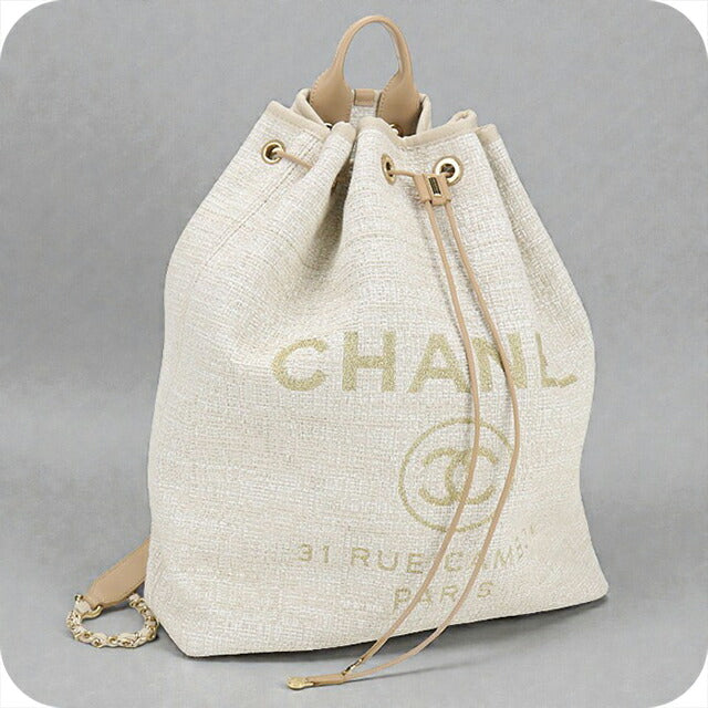 中古 シャネル リュック レディース ブランド CHANEL ドーヴィル