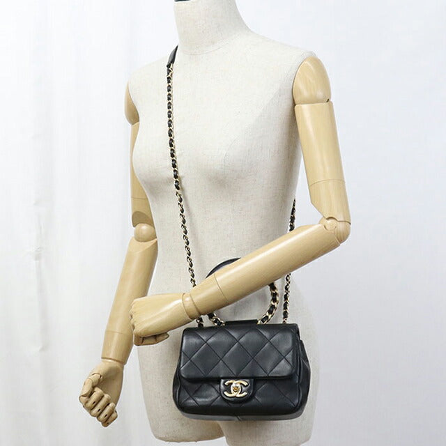 二手 CHANEL 手提包 女士品牌 CHANEL Matelasse 2WAY 黑色包 USDCH98266011
