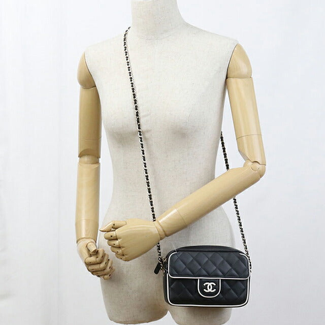 中古 シャネル 斜め掛け ショルダーバッグ レディース ブランド CHANEL マトラッセ チェーン ブラック バッグ USDCH99529011