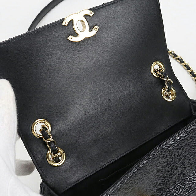 二手 CHANEL 斜挎单肩包 女士品牌 CHANEL 链条 2WAY 黑色包 USDCH99538011