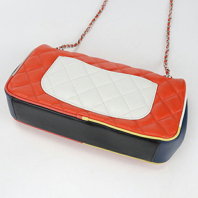 二手 CHANEL 斜挎单肩包 女士品牌 CHANEL Matelasse 2WAY 链条橙色包 USDCH99564011