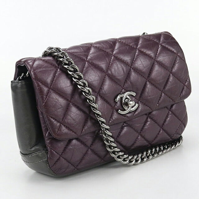 二手 CHANEL 单肩包 女士品牌 CHANEL 马特拉斯链条紫色包 USDCH99598011