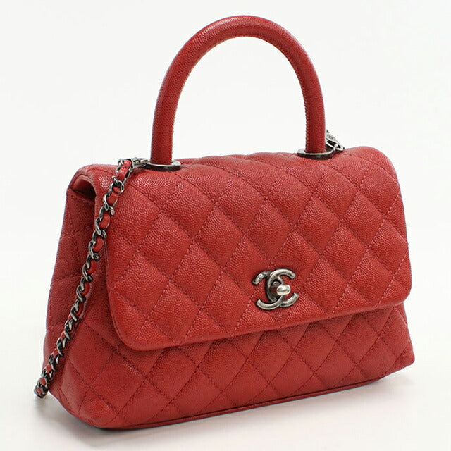 二手 CHANEL 手提包 女士品牌 CHANEL Matelasse 2WAY 红色包 USDCH99610011