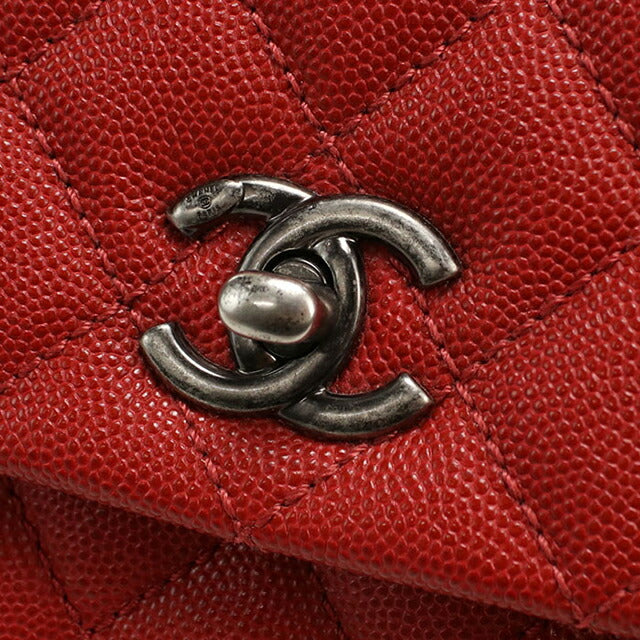 二手 CHANEL 手提包 女士品牌 CHANEL Matelasse 2WAY 红色包 USDCH99610011