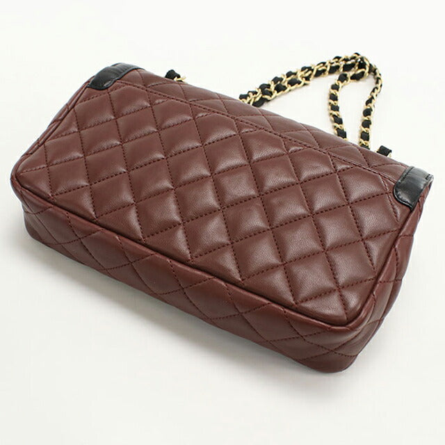 二手 CHANEL 单肩包 女士品牌 CHANEL 马特拉斯链条酒红色包 USDCH99767011