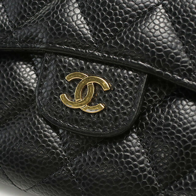 中古 シャネル 三折財布 レディース ブランド CHANEL マトラッセ スモール フラップウォレット 26920077 ブラック 財布 USDCH99961011