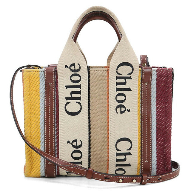 中古 クロエ トートバッグ レディース ブランド CHLOE ウッディ スモール 2WAY マルチカラー バッグ USDCL99107011