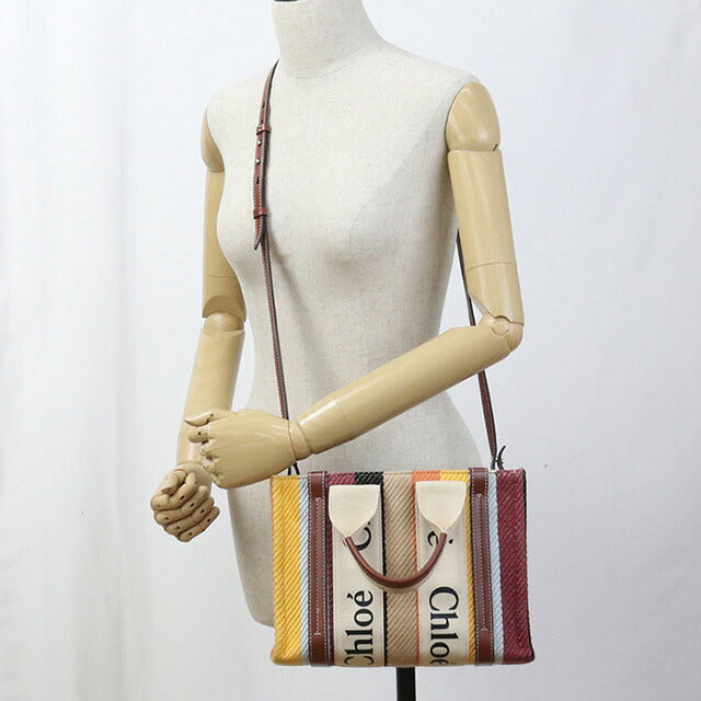 中古 クロエ トートバッグ レディース ブランド CHLOE ウッディ スモール 2WAY マルチカラー バッグ USDCL99107011