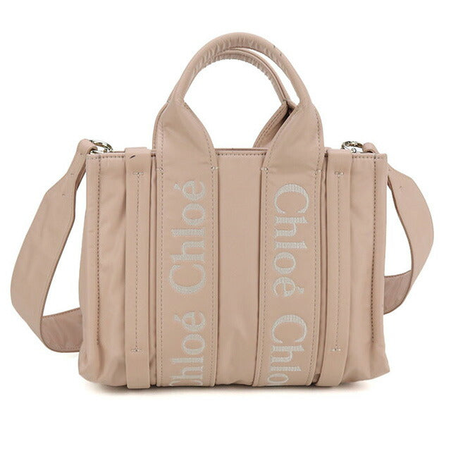 中古 クロエ トートバッグ レディース ブランド CHLOE ウッディ スモール 2WAY ピンク バッグ USDCL99122011