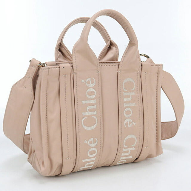 中古 クロエ トートバッグ レディース ブランド CHLOE ウッディ スモール 2WAY ピンク バッグ USDCL99122011