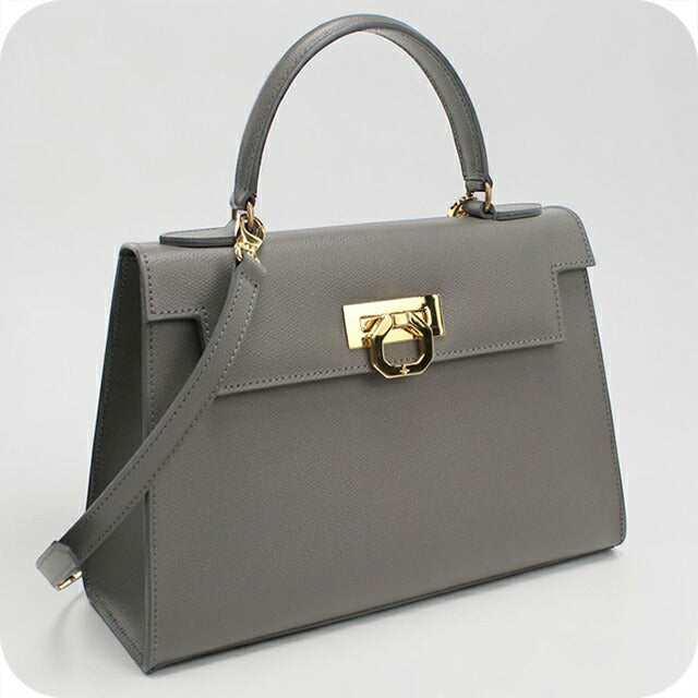 Used CARBOTTI handbag ladies brand CARBOTTI 2WAY leather 243 gray USDCRB109480011