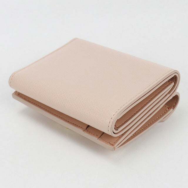 中古 フェンディ 三つ折り財布 レディース ブランド FENDI コンパクト財布 レザー 8M0480 ピンク 財布 USDFE100905011