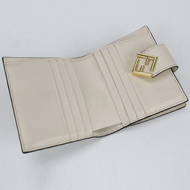 中古 フェンディ 二つ折り財布 レディース ブランド FENDI FFダイヤモンド 8M0386 ブラウン 財布 USDFE103679011