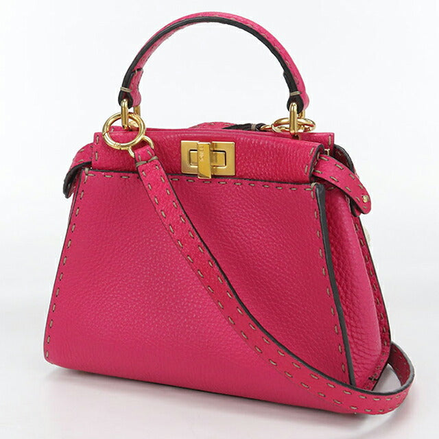 中古 フェンディ ハンドバッグ レディース ブランド FENDI ピーカブー 2WAY 8BN244 ピンク バッグ USDFE106430011