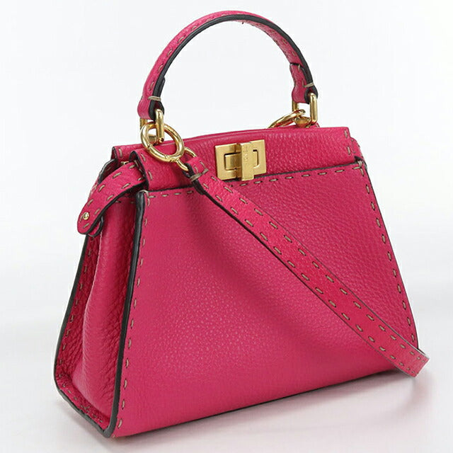 中古 フェンディ ハンドバッグ レディース ブランド FENDI ピーカブー 2WAY 8BN244 ピンク バッグ USDFE106430011