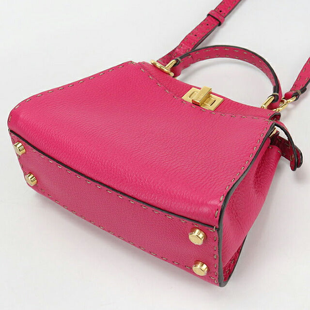 中古 フェンディ ハンドバッグ レディース ブランド FENDI ピーカブー 2WAY 8BN244 ピンク バッグ USDFE106430011