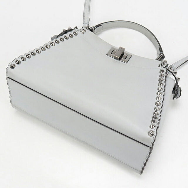 Used Fendi Handbag Ladies Brand FENDI Peekaboo 2WAY 8BN244 Gray USDFE106589011